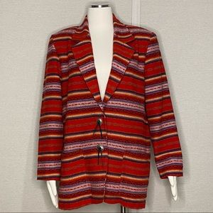 Vintage 90s Serape print blazer